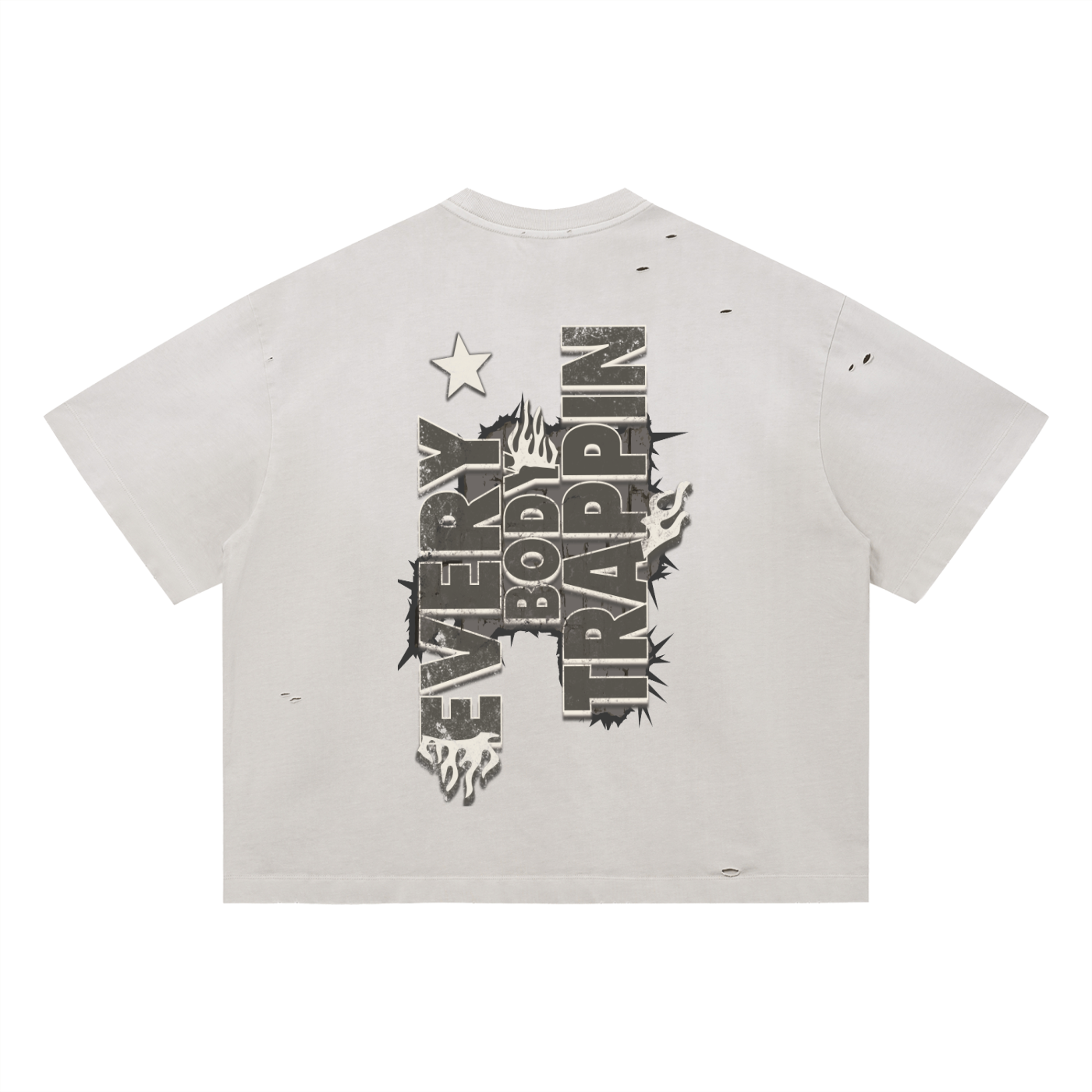 Pharmacy Every Body Trappin Distress Cream T-Shirt