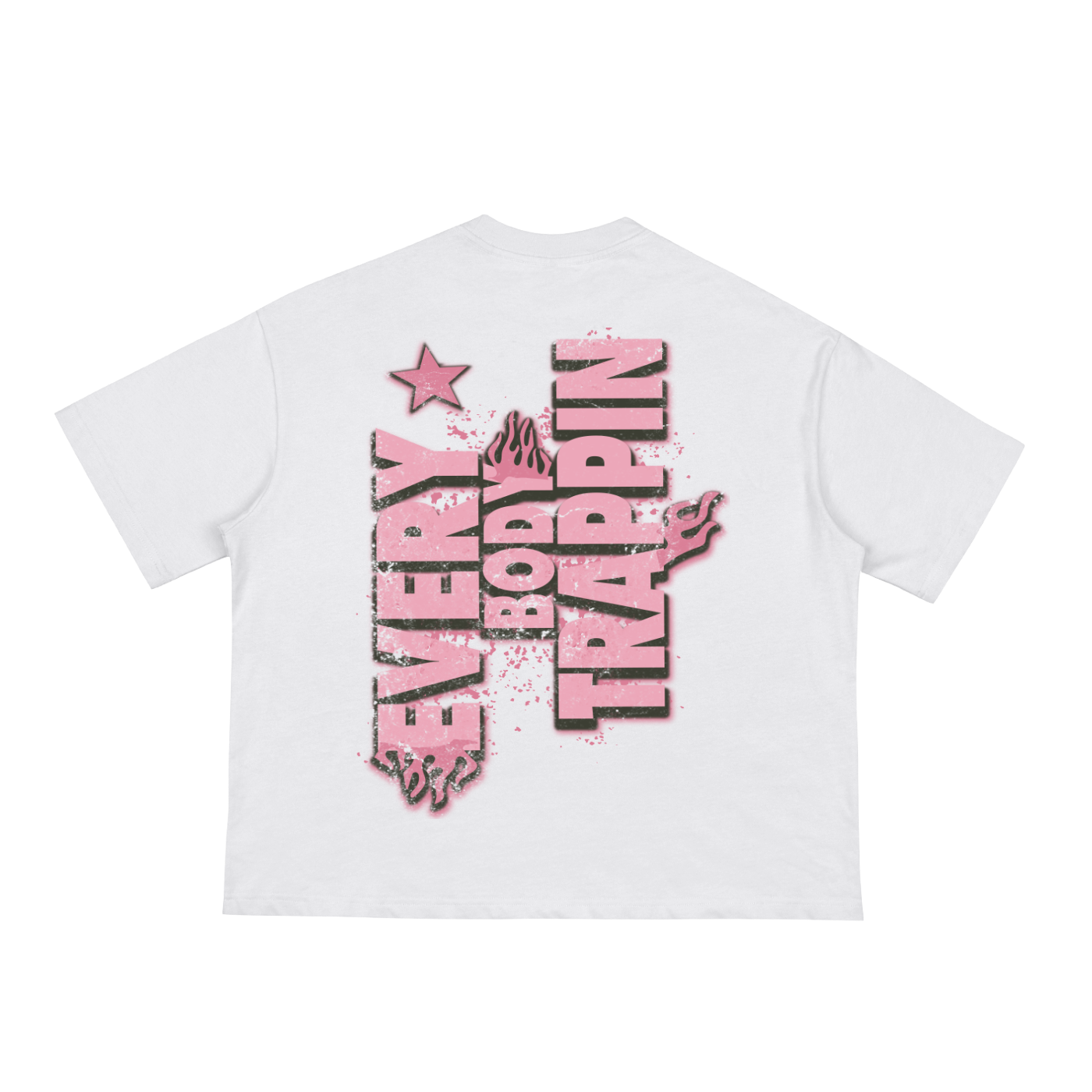 Pharmacy Every Body Trappin Pink White Boxy T-Shirt