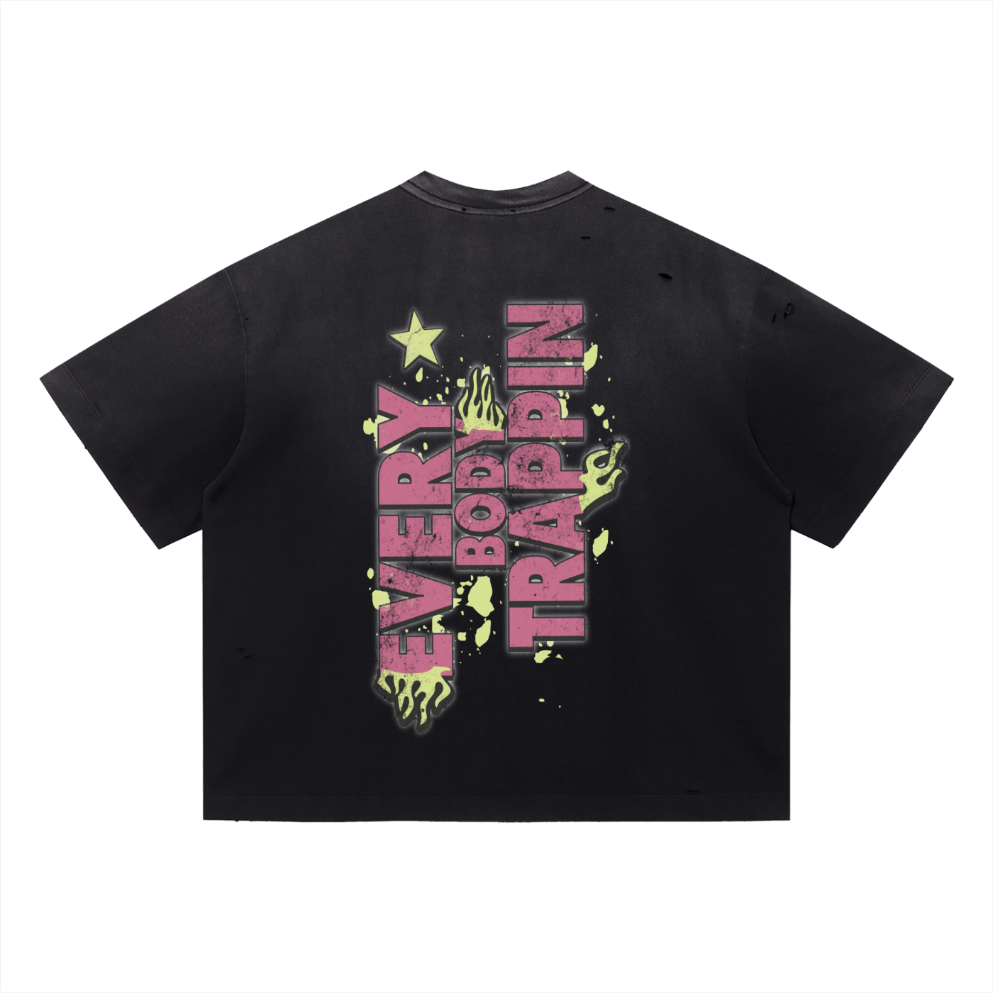 Pharmacy Every Body Trappin Distress Black t-Shirt
