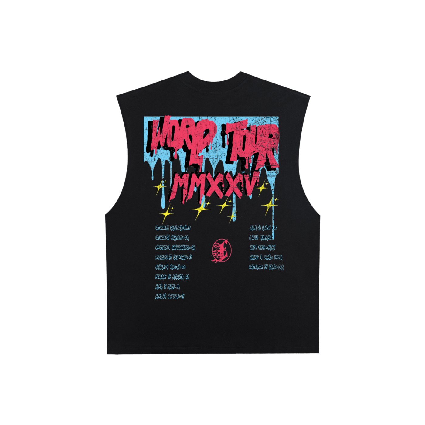 Every Body Trappin Flavor Factory World Tour Black Tank Top