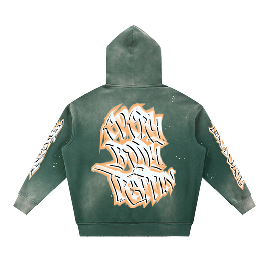 Every Body Trappin Flavor Factory Vintage Retro Green Fleece Hoodie