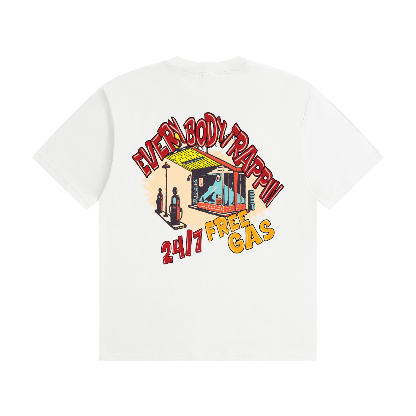 Pharmacy Every Body Trappin 24/7 Free Gas T-Shirt