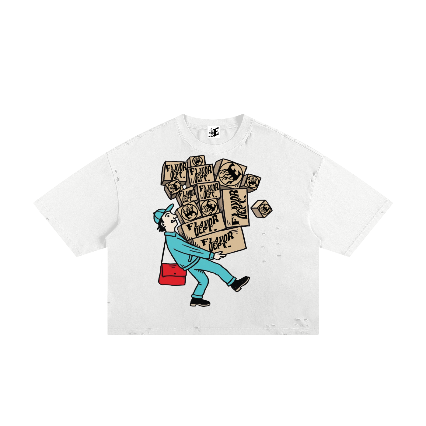 Frayed Boxy Tee
