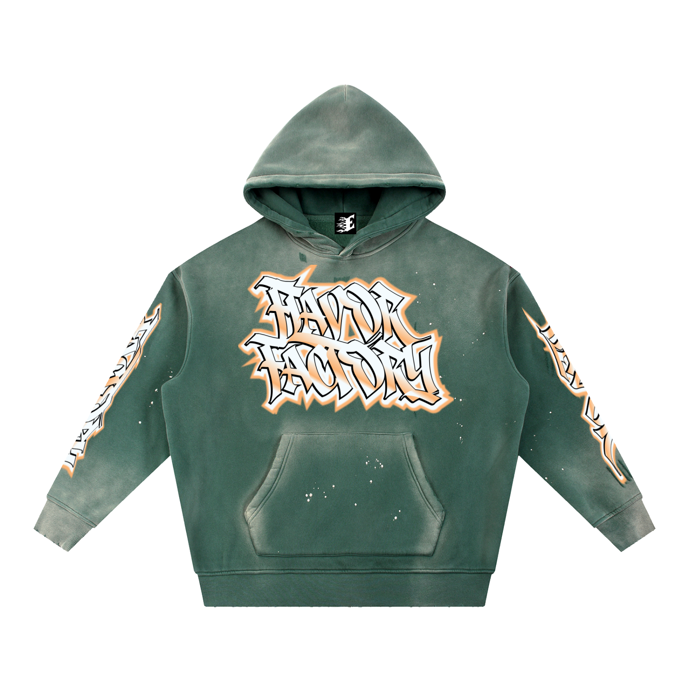 Every Body Trappin Flavor Factory Vintage Retro Green Fleece Hoodie