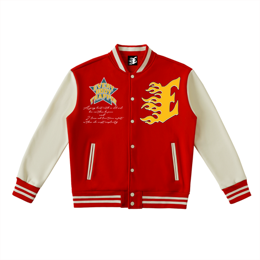 Every Body Trappin Red Varsity Jacket