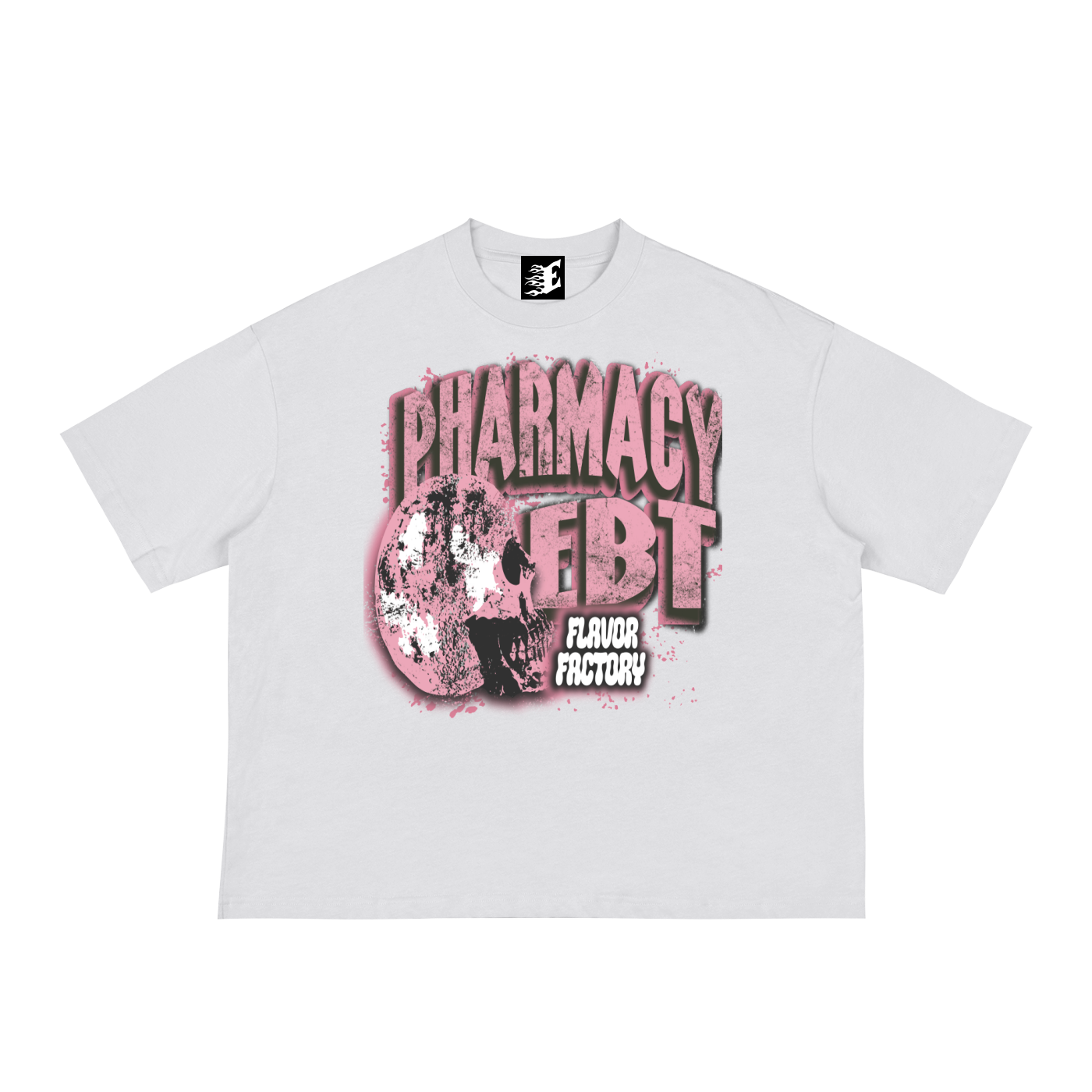 Pharmacy Every Body Trappin Pink White Boxy T-Shirt