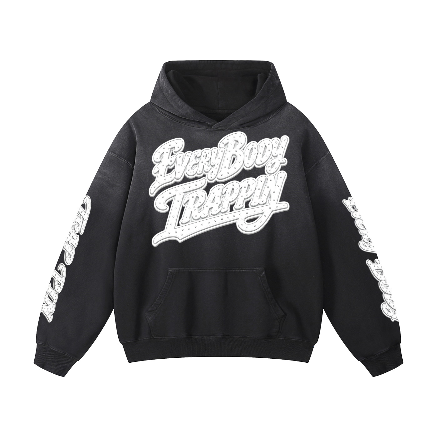 Every Body Trappin Faded Black Hoodie