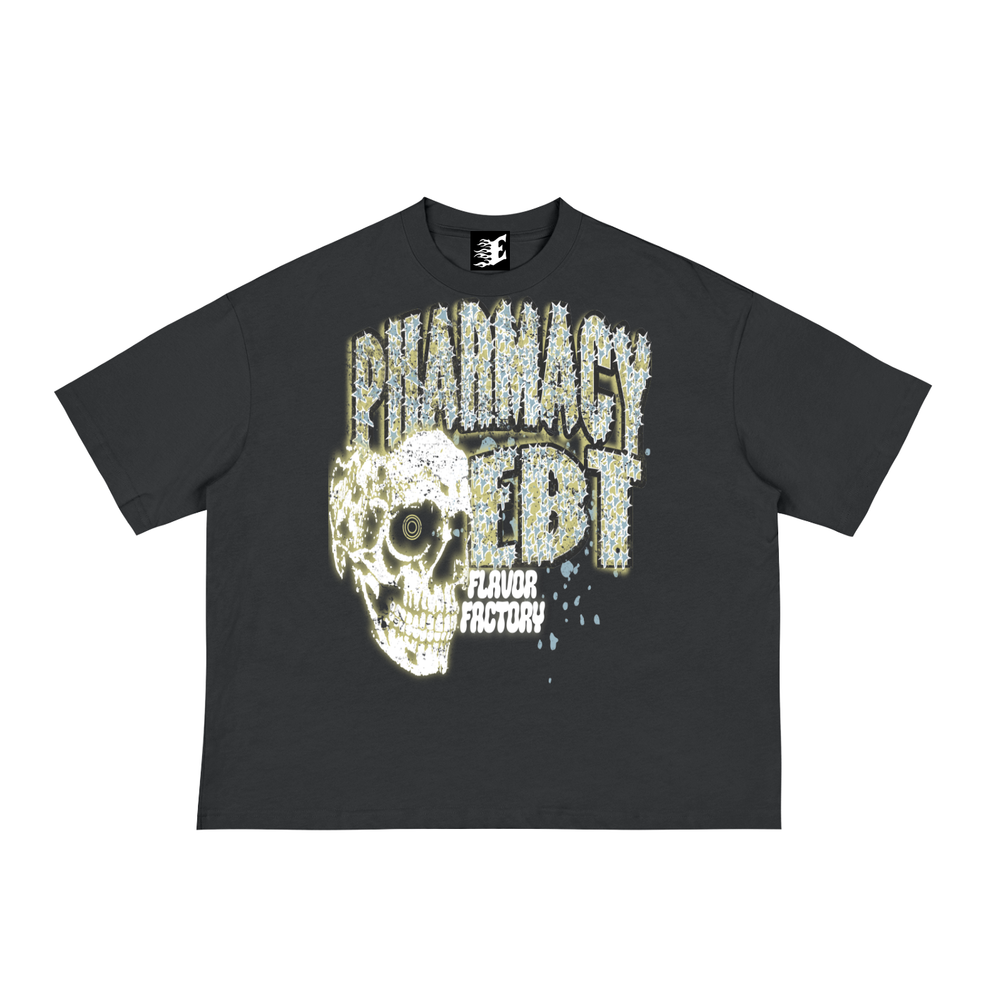 Pharmacy Every Body Trappin Skeleton Black Boxy T-Shirt