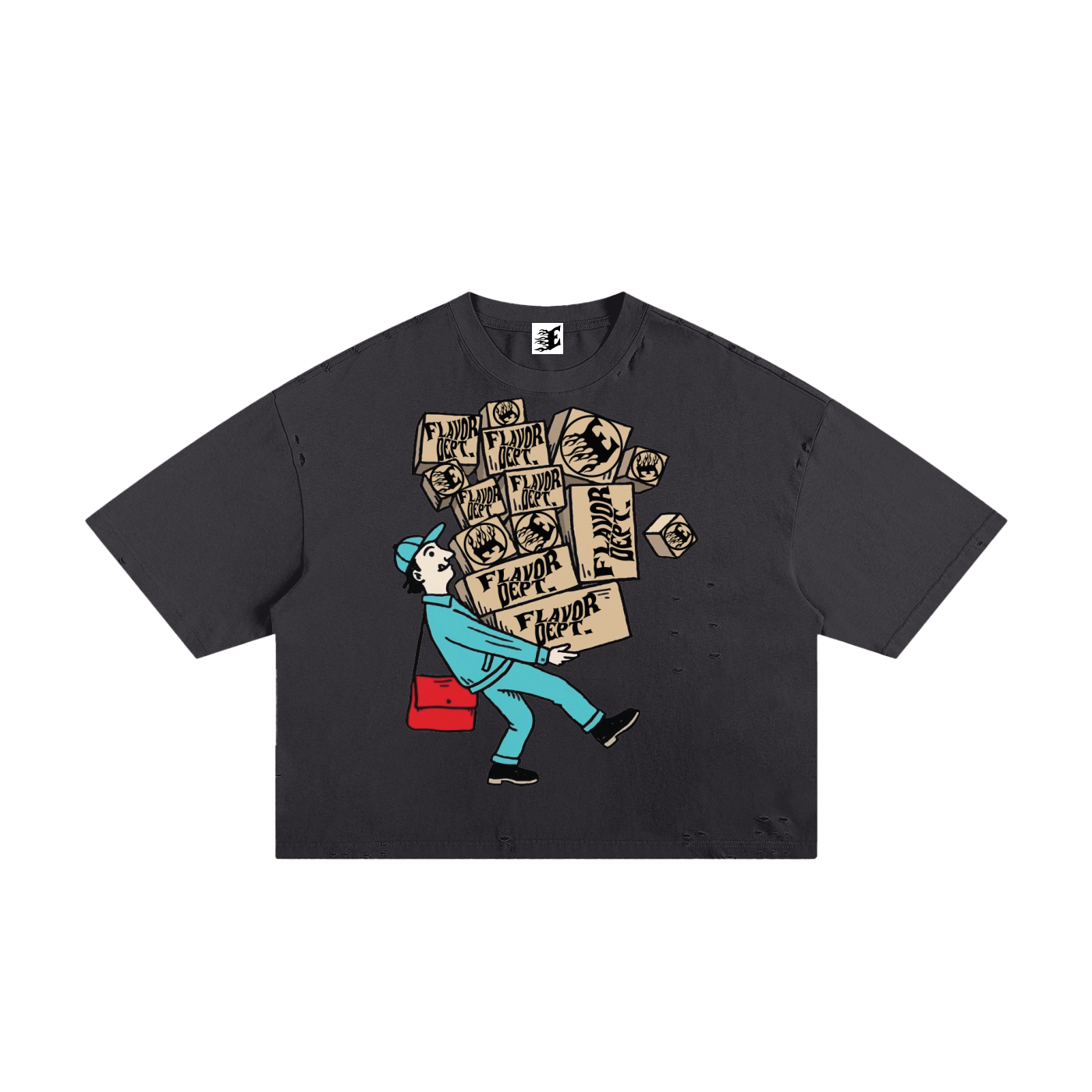 Frayed Boxy Tee