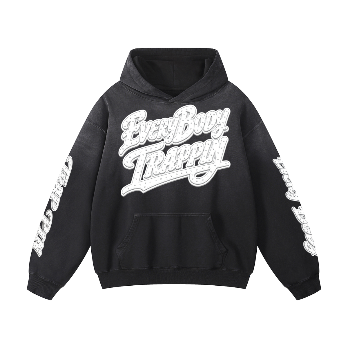 Every Body Trappin Faded Black Hoodie