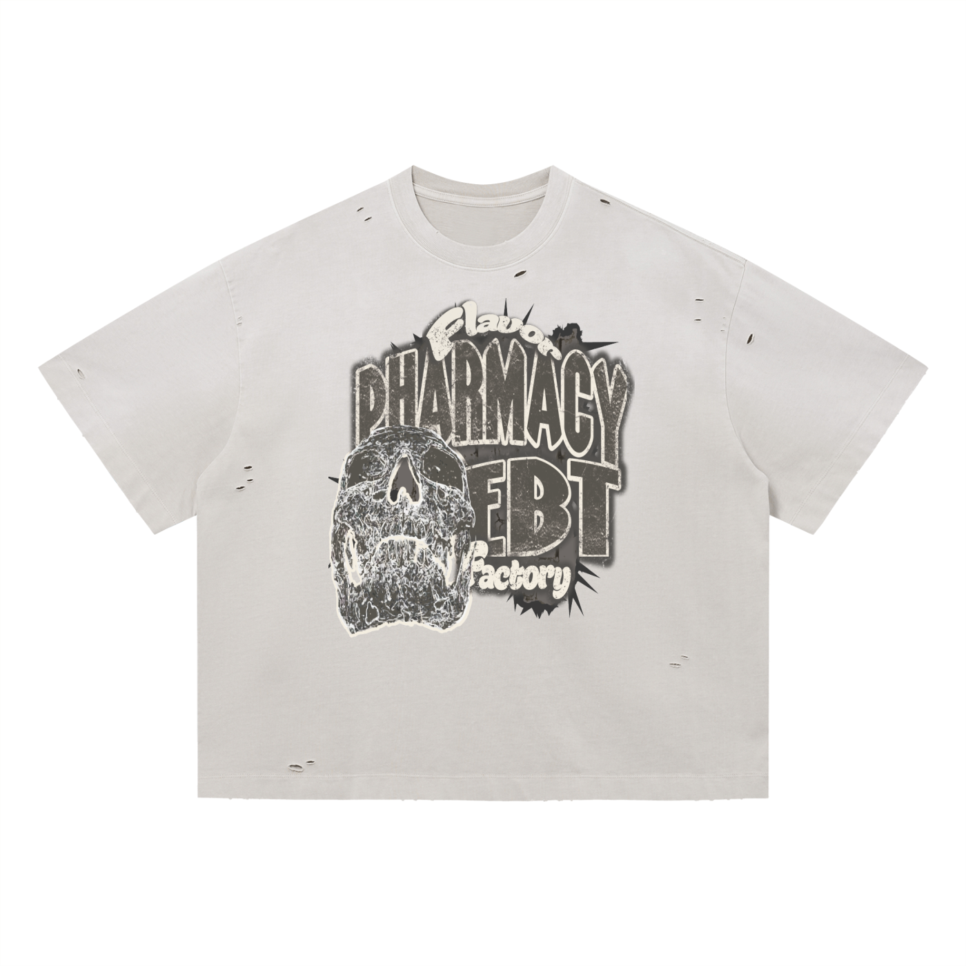 Pharmacy Every Body Trappin Distress Cream T-Shirt
