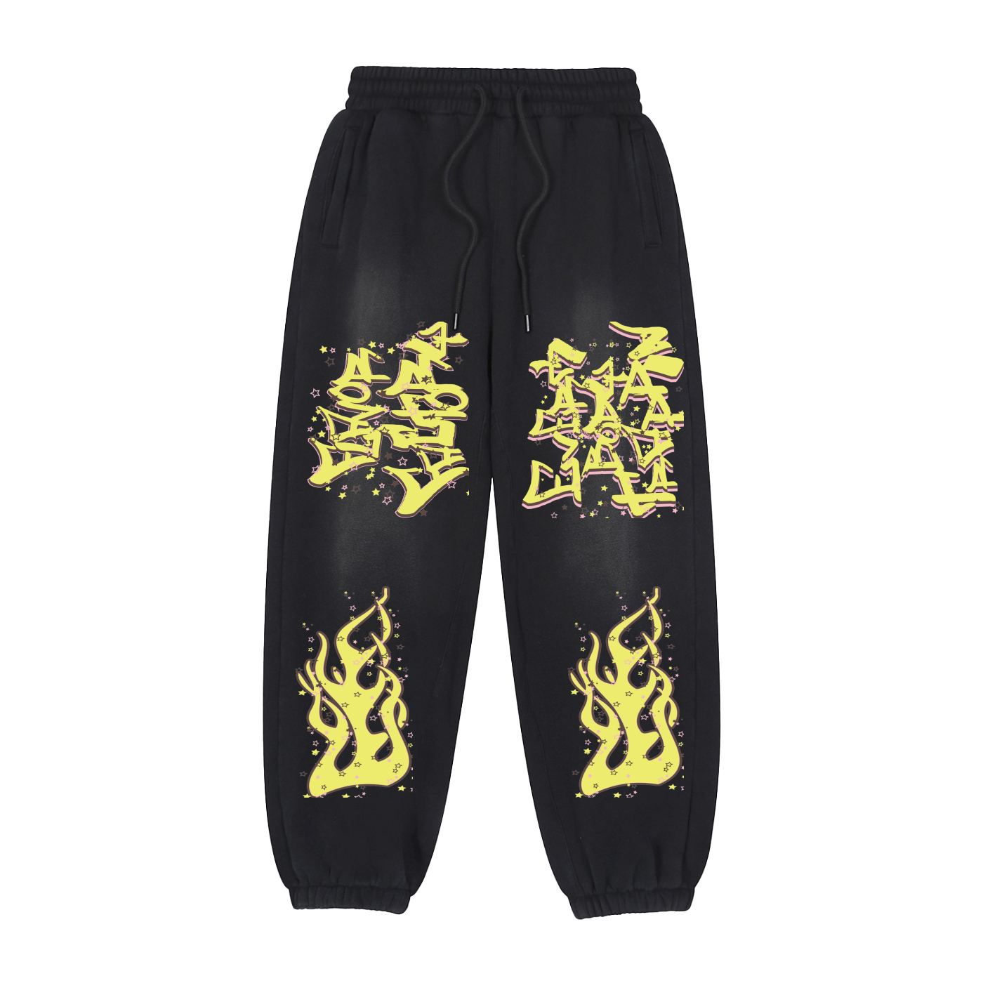 Pharmacy Every Body Trappin Faded Black Sweatpants