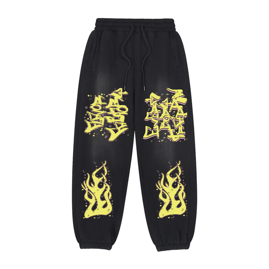 Pharmacy Every Body Trappin Faded Black Sweatpants