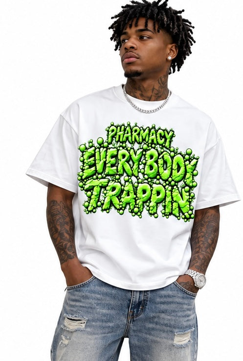 Pharmacy Every Body Trappin Green Powder White T-Shirt