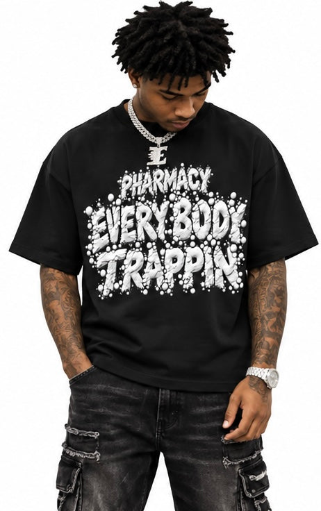 Pharmacy Every Body Trappin White Powder Black T-Shirt