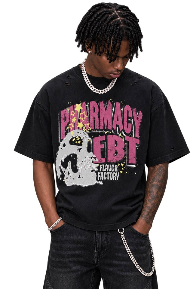 Pharmacy Every Body Trappin Distress Black t-Shirt