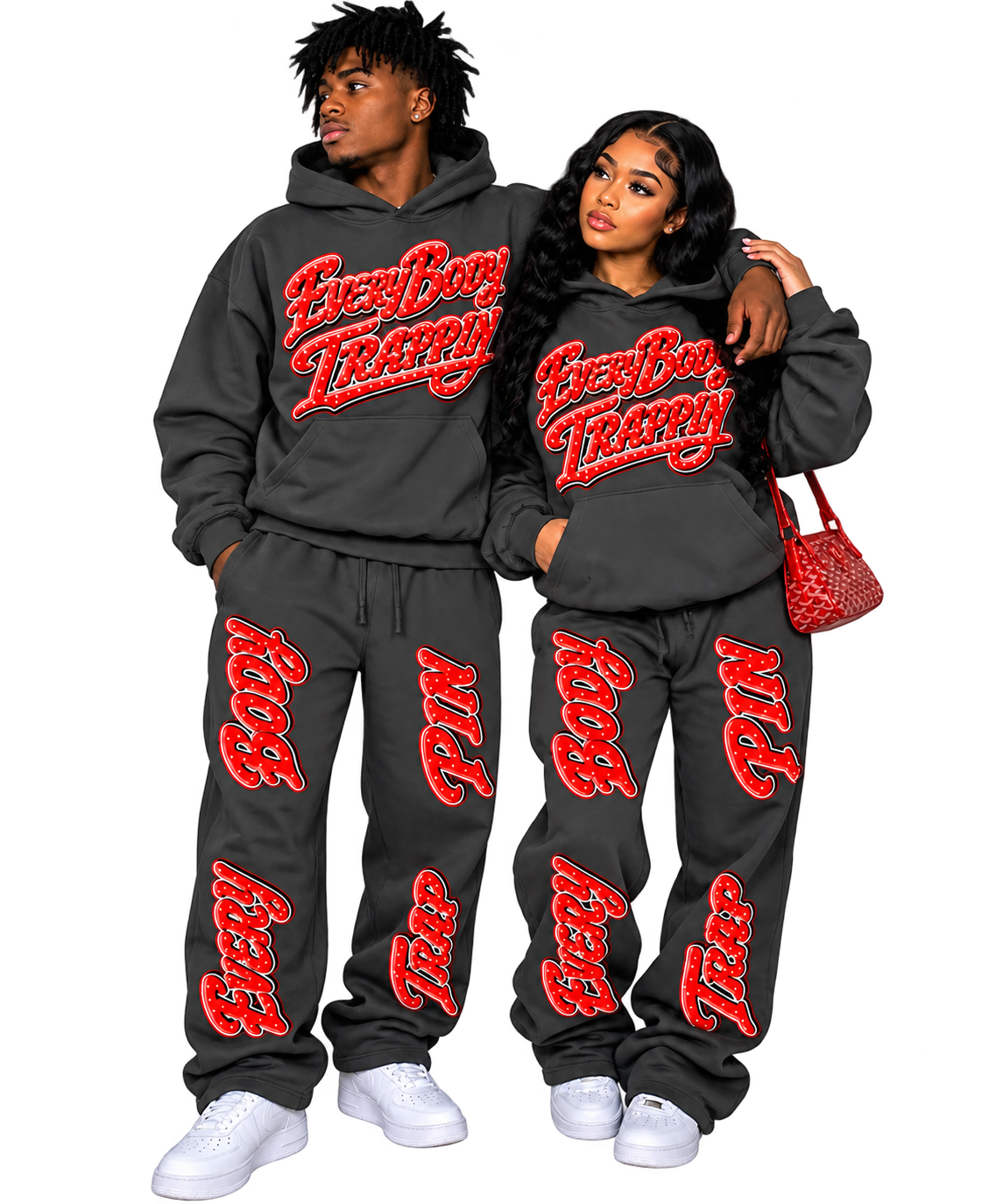 Every Body Trappin Gray Hoodie and Sweatpants