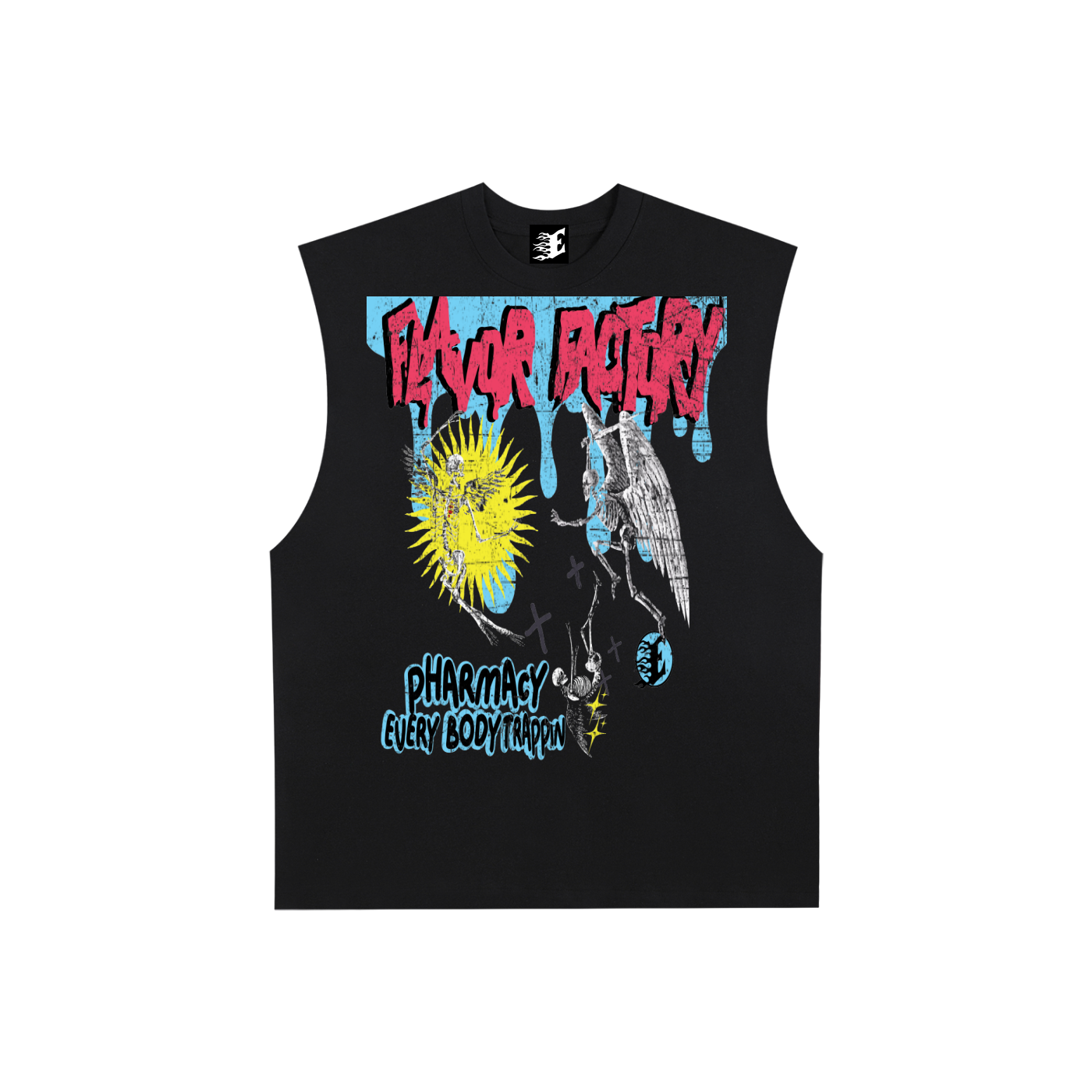 Every Body Trappin Flavor Factory World Tour Black Tank Top