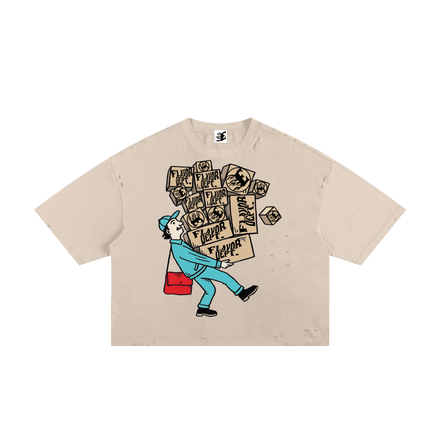 Frayed Boxy Tee